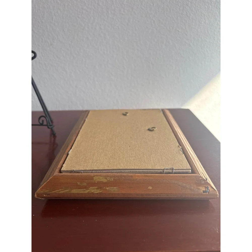 Vintage Birch Tree Watercolor Painting Framed Landscape Forest Nature Art - Picture 5 of 5